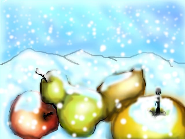 fructe in zapada