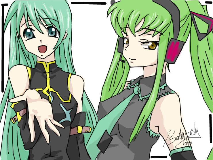 Two Anime Girls