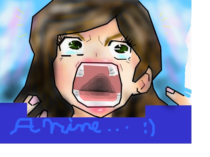 this anime girl is very crazy!!crazy like me