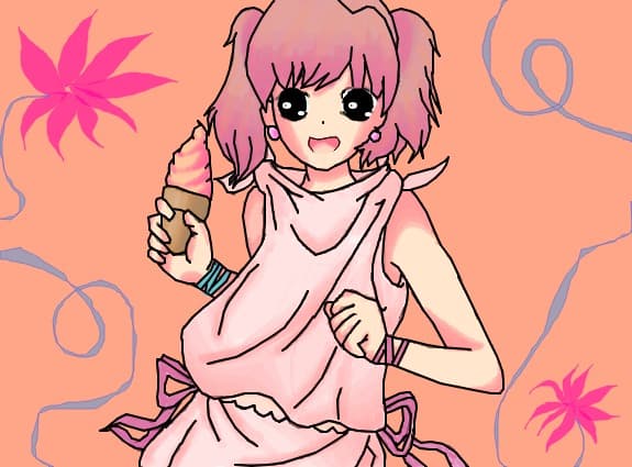 anime girl icecream
