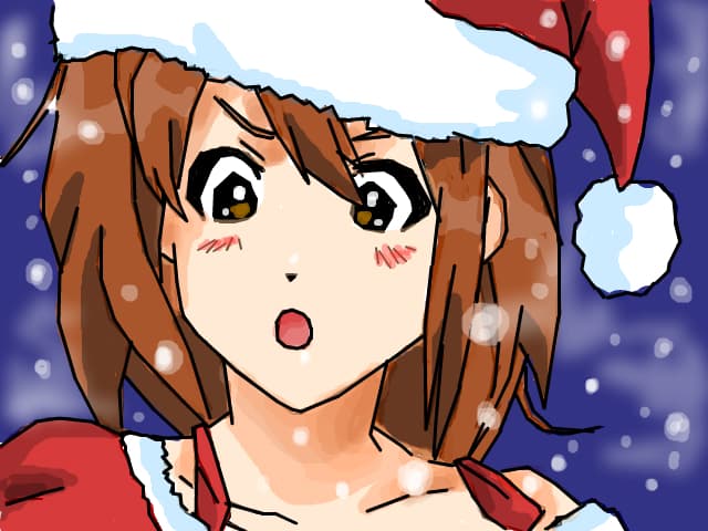 Yui-chan wishes U a merry Christmas!