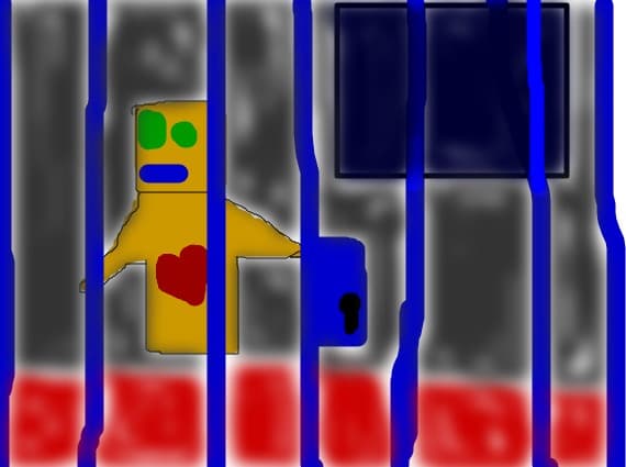At the prison...