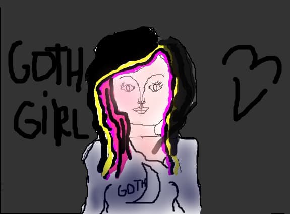 goth girl xD