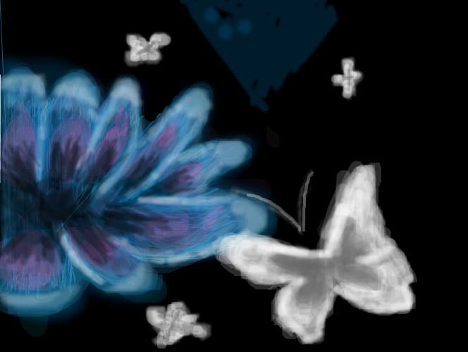sweet dreams the butterfly and flowers beautiful