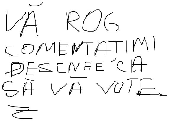 va rog sa ma votati si sami comentati desenele ca altfel no sa pot sa va votez
