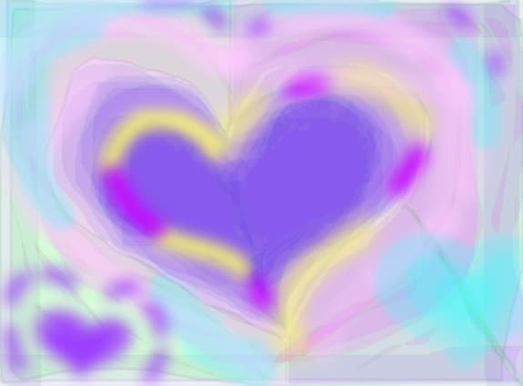 flowers in the shape of love