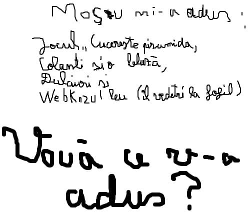 Ce mi-a adus mosu