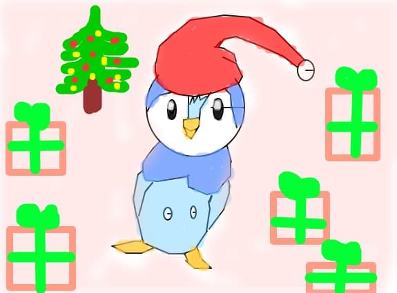 piplup si craciunul