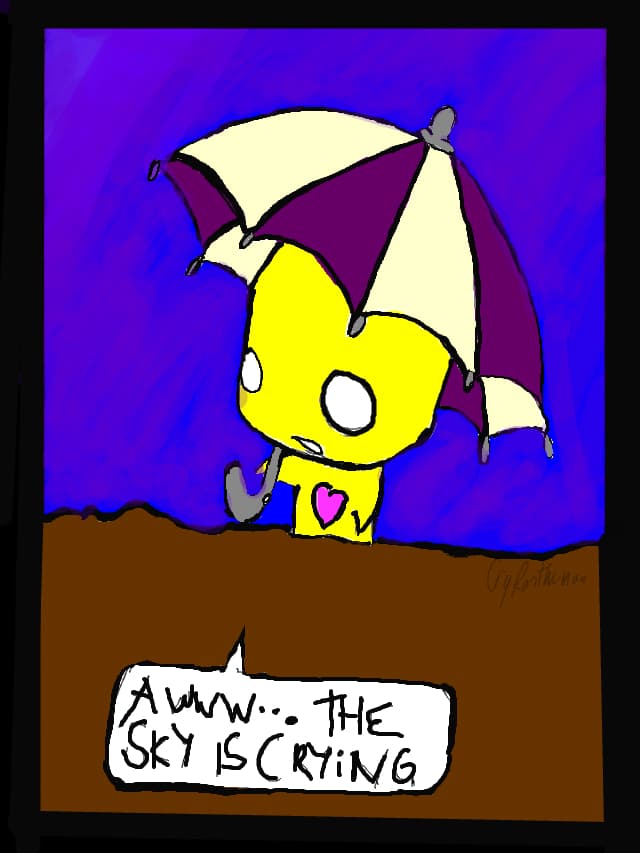 the sky is crying