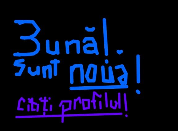 buna!sunt noua...cititi profilul si spre sa am preteni...