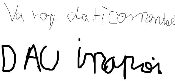 va rog dati comentarii dau inapoi