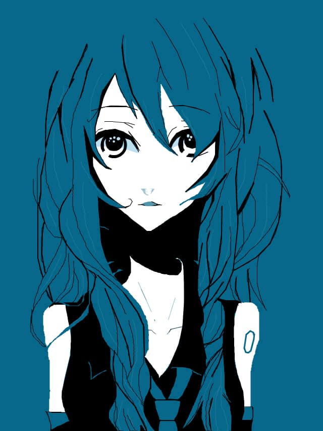 un fel de Miku Hatsune cam ciudata ._.