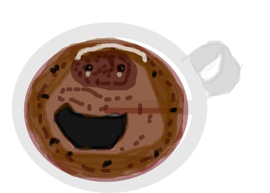smile in cafea