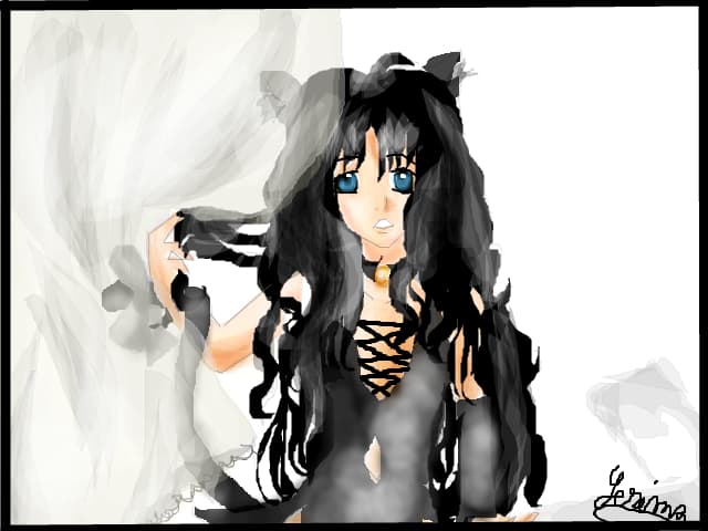 Anime kitty girl