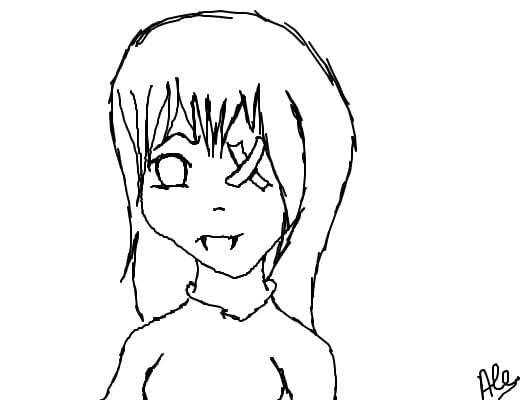 primul mew desen cu tableta grafica  ehh nu e kiar reusit abia ma acomodez ^_^