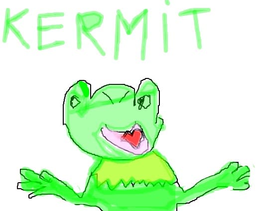 kermit the frog pentru dragon drawer nu a iesit perfect dar asta e