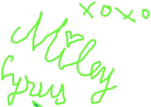 semnatura lui miley