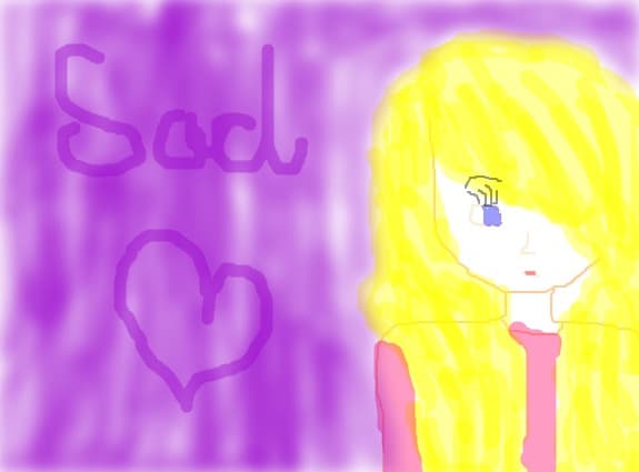 sad girl:(