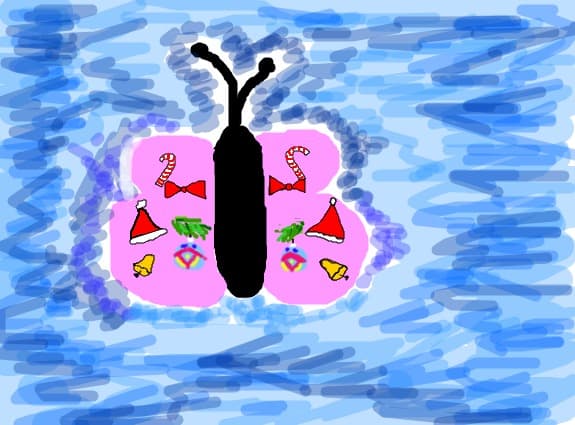 Christmass butterfly