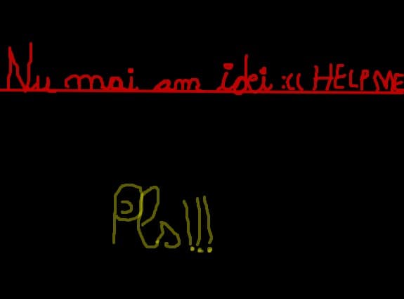 NUMAI AM IDEI:((....HELP ME PLEASE:((..