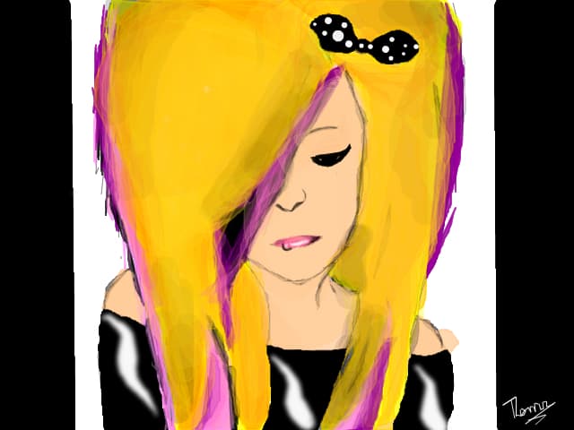 Emo girl=)) paru` prea mareee