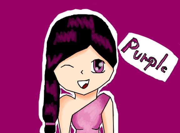 Purple anime girl