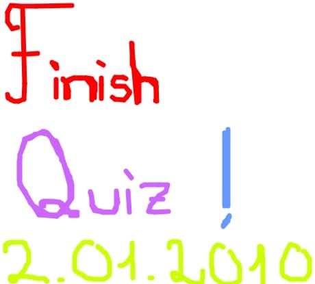 Finish Quiz.