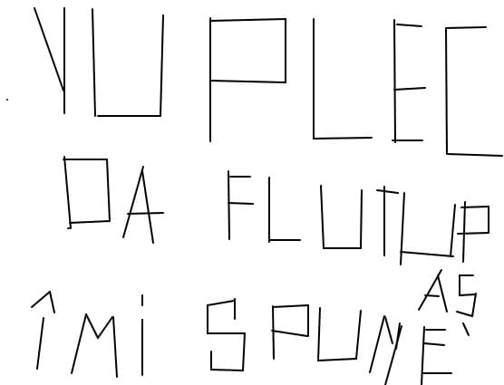 nu plec daca fluturas imi spune dc mia dat notele alea mici la toata galeria si dcaca nu are motiv s