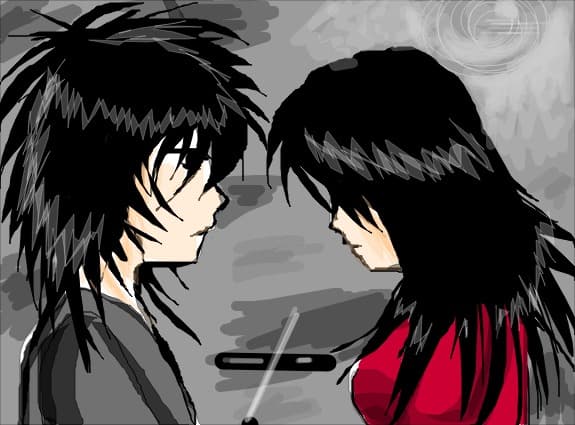 Dark couple