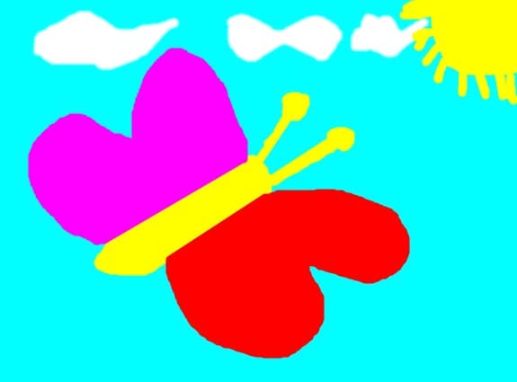micul  fluturas  colorat