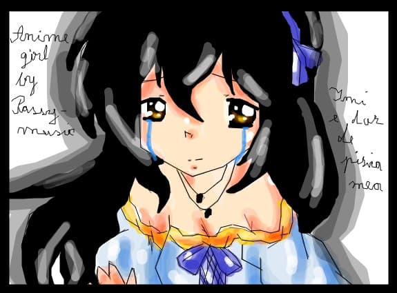 Anime girl-am fost la mall am mancat cartofi prajitzi si burger iar apoi am mers la patinuar!!!