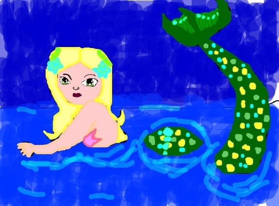 sad mermaid