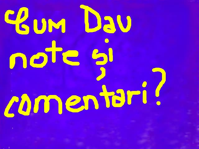 cum dau note si comentari?