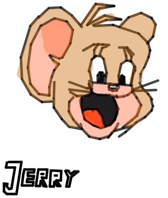 Jerry...and Tom, his hidding...:P