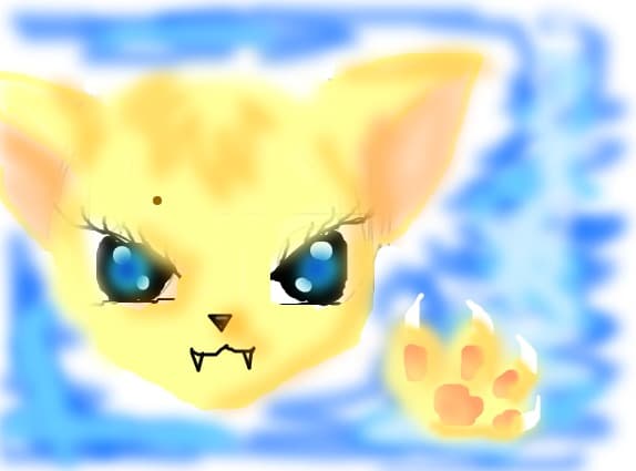 Cute Kitty with sharp fangs