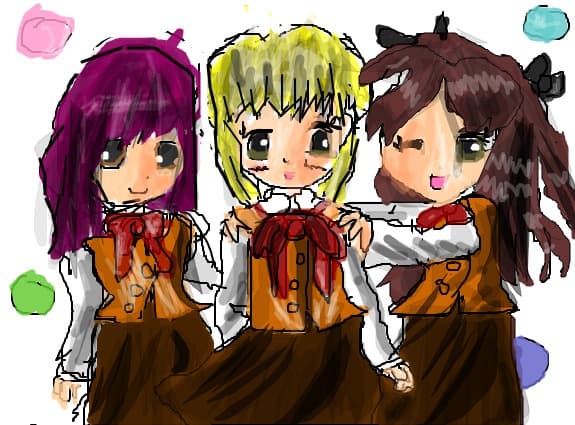 anime school girl