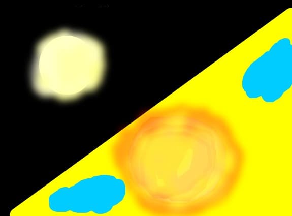 night and day