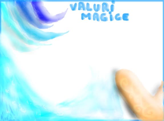 valuri si o placa de surf