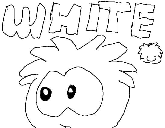 white puffle