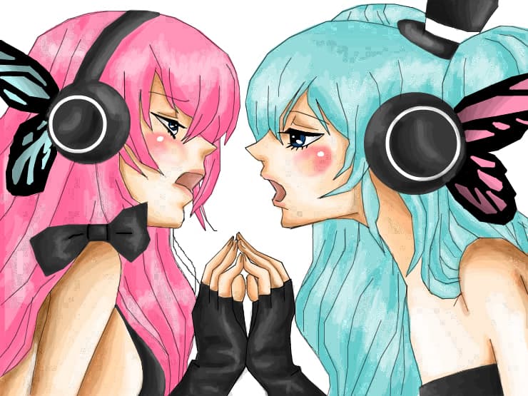2 girls singing:we wish u a merry christmas and a happy new year!!:))