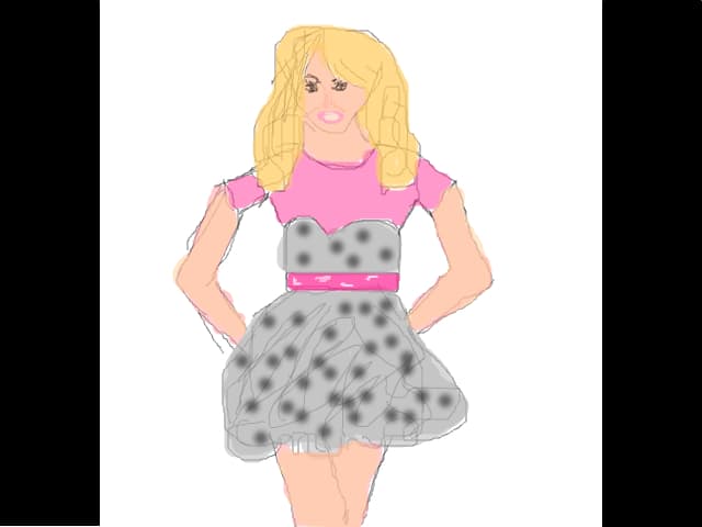 hannah-primul meu desen:D