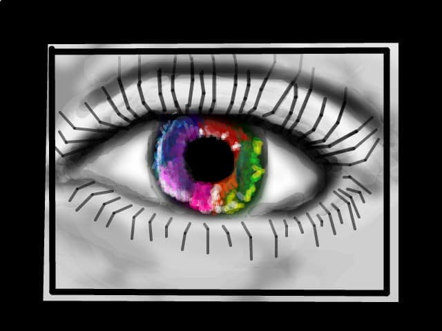 rainbow eye