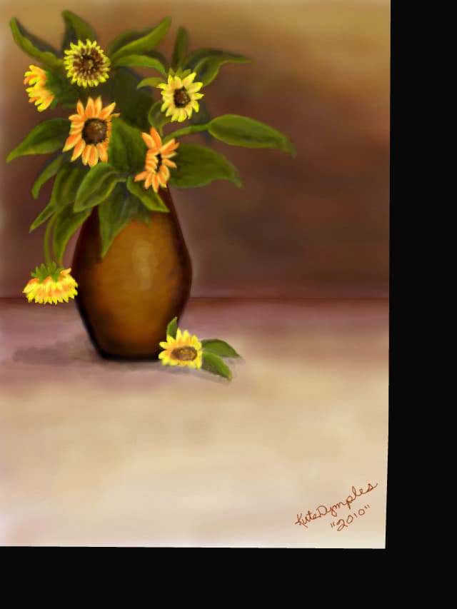Sunflowers in Vase