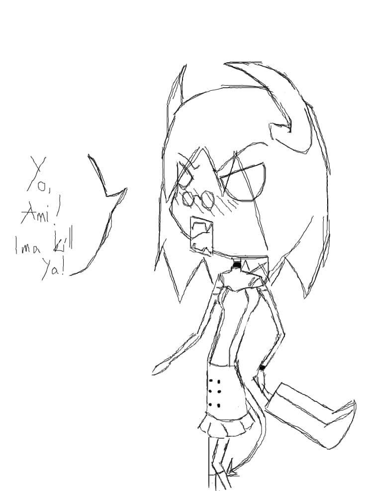 Chibi facut in bataie de joc, pt. o persoana demna de dispret!