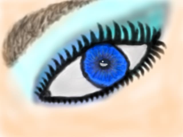 blue eye...