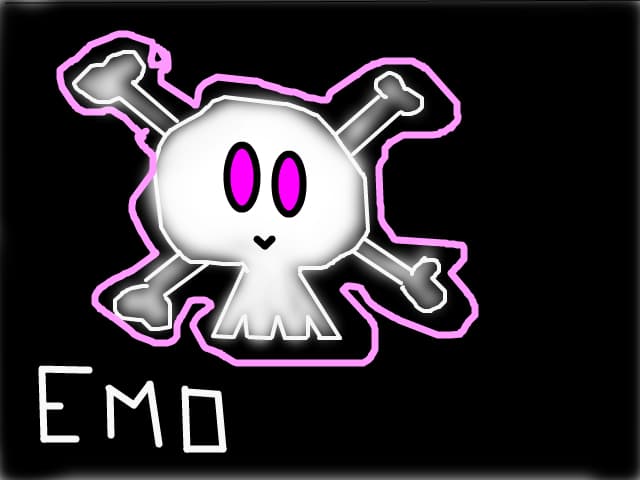emo skull