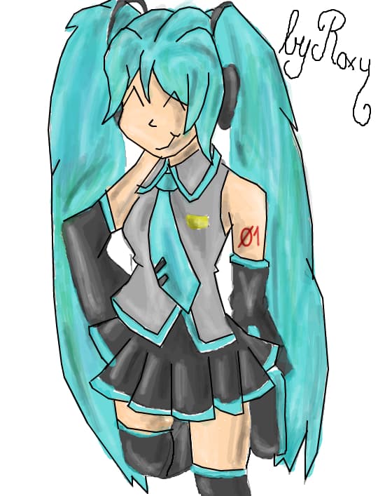 miku hatsune-by roxana