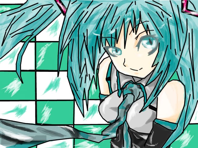 Hatsune Miku^^Moy nuh este aja de reushith q a luy crazy.....dar...totushi..:X