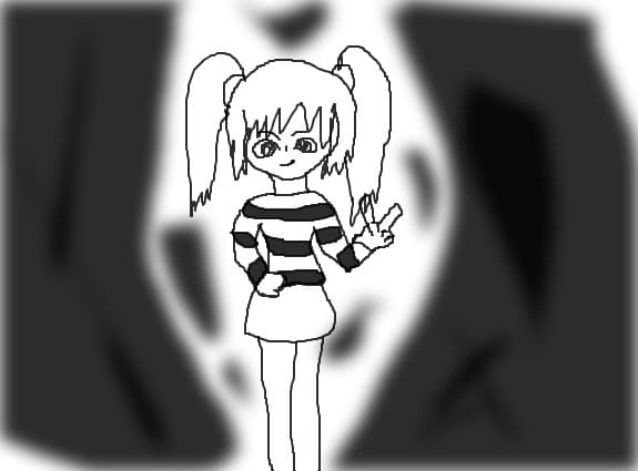 black and white girl