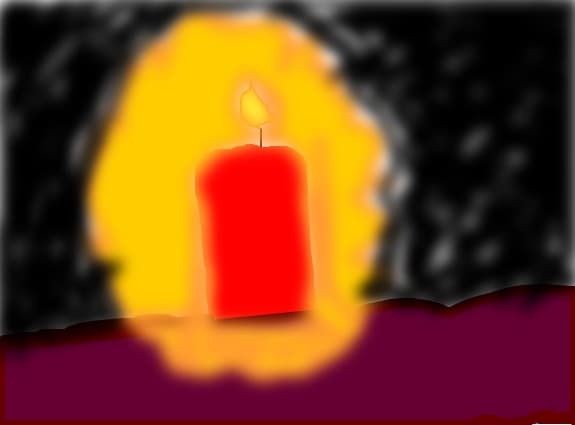 a candle...